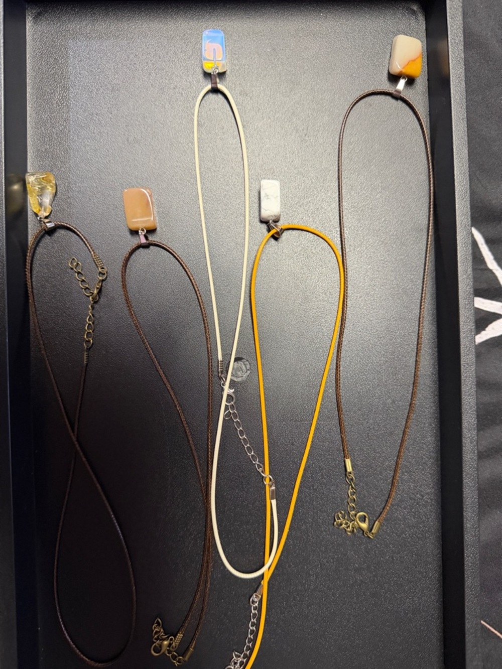 Multi-Color Stone Pendant Necklaces - Women Jewelry Lot B